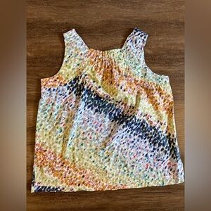 Attention Tank Top Shirt XXL‎ Blouse Sleeveless Regular Cotton Multicolor I10